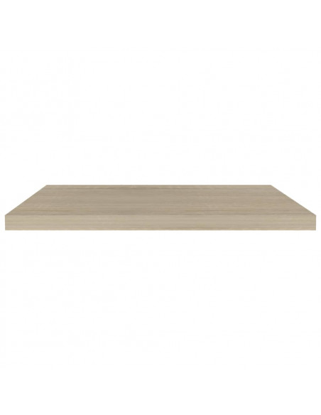 Scaffale a Parete Rovere 80x23,5x3,8 cm in MDF