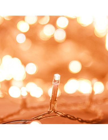 Stringa LED con 150 Luci LED Bianco Caldo 15 m PVC