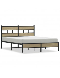 Giroletto senza Materasso Rovere Sonoma 150x200cm in Truciolato 2