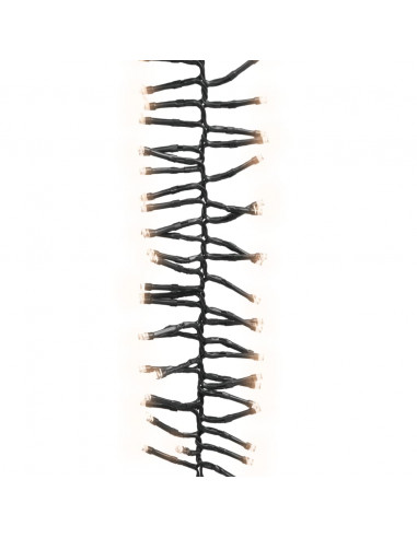 Stringa di Luci LED con 400 Luci LED Bianco Caldo 7,4 m in PVC