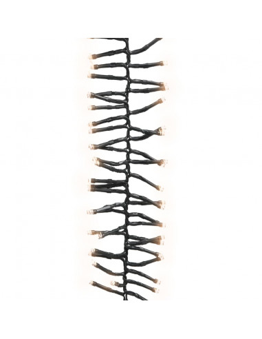 Gruppo Stringa LED con 1000 Luci LED Bianco Caldo 11 m PVC