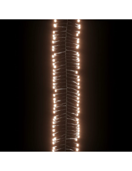 Gruppo Stringa LED con 1000 Luci LED Bianco Caldo 11 m PVC