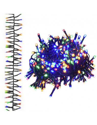 Gruppo Stringa LED con 1000 Luci LED Multicolore 11 m in PVC