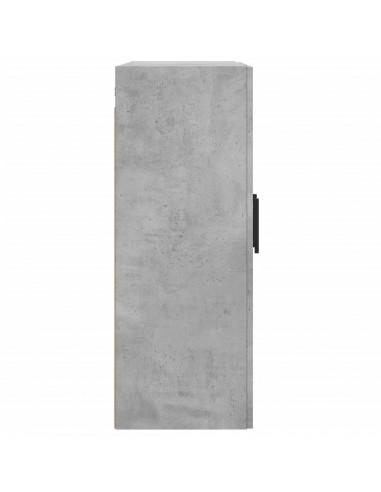 Mobile a Parete Grigio Cemento 69,5x34x90 cm Legno Multistrato