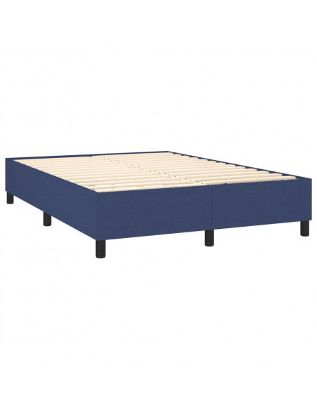 Giroletto a Molle con Materasso Blu 140x190 cm in Tessuto