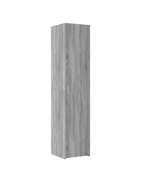 Credenza Grigio Sonoma 40x42,5x185 cm in Legno Multistrato