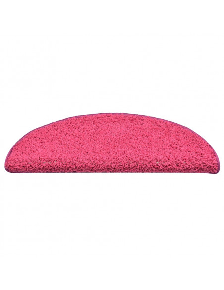 Tappetini per Scale 15 pz Rosa Chiaro 56x17x3 cm