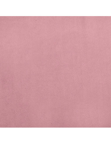 Divano per Bambini Rosa 100x50x26 cm in Velluto