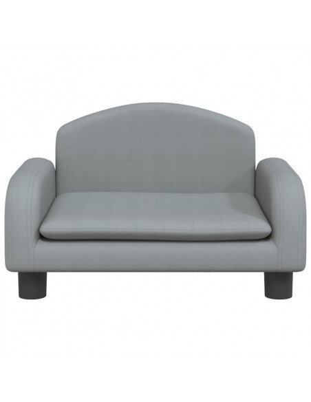 Divano per Bambini Grigio Chiaro 50x40x30 cm in Tessuto
