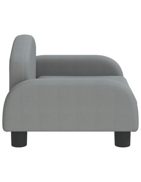Divano per Bambini Grigio Chiaro 50x40x30 cm in Tessuto