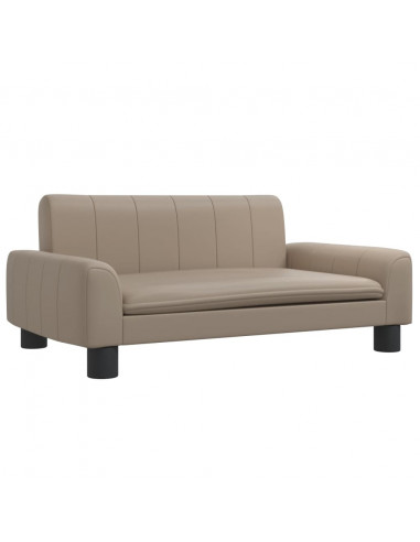 Divano per Bambini Cappuccino 70x45x30 cm in Similpelle