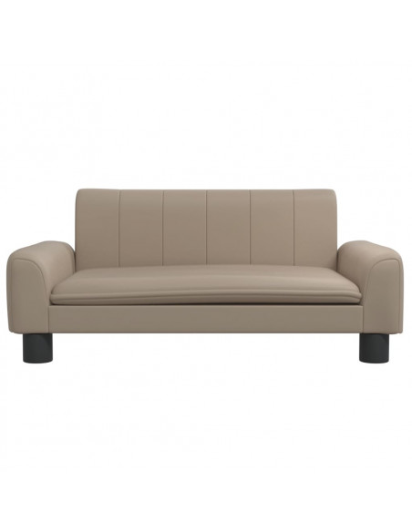 Divano per Bambini Cappuccino 70x45x30 cm in Similpelle