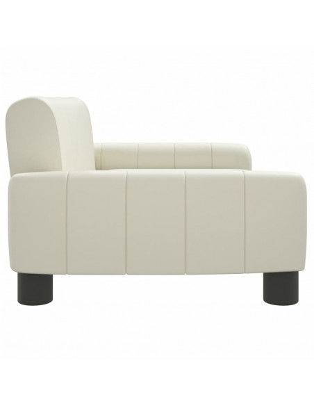 Divano per Bambini Crema 70x45x30 cm in Similpelle