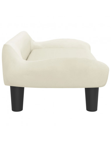 Divano per Bambini Crema 70x40x24 cm in Velluto