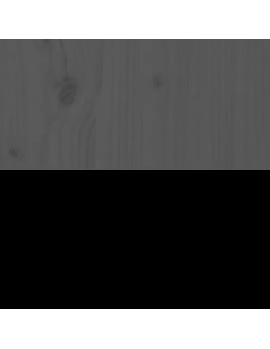 Testiera per Letto Grigia 95,5x4x100 cm Legno Massello di Pino