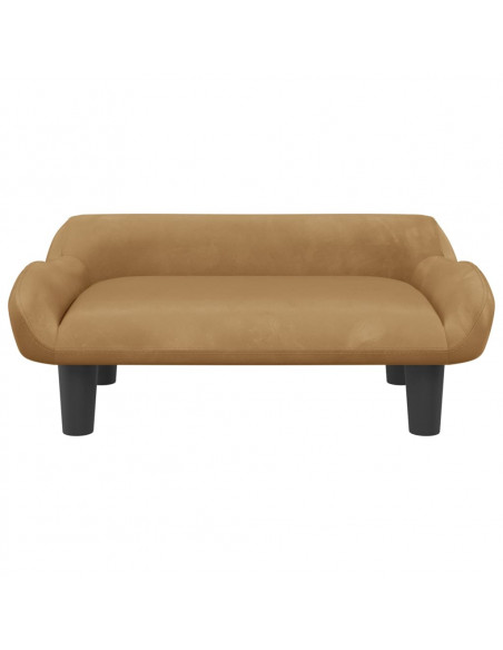 Divano per Bambini Marrone 70x40x24 cm in Velluto
