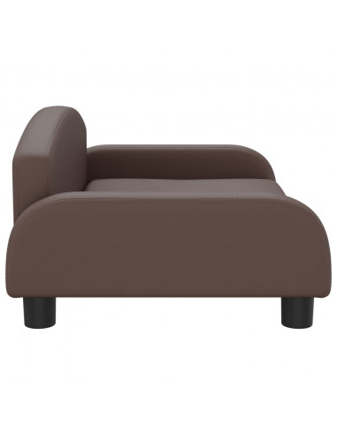 Divano per Bambini Marrone 70x45x30 cm in Similpelle