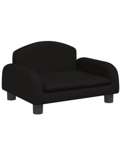 Divano per Bambini Nero 50x40x30 cm in Tessuto 2