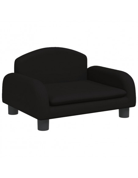 Divano per Bambini Nero 50x40x30 cm in Tessuto