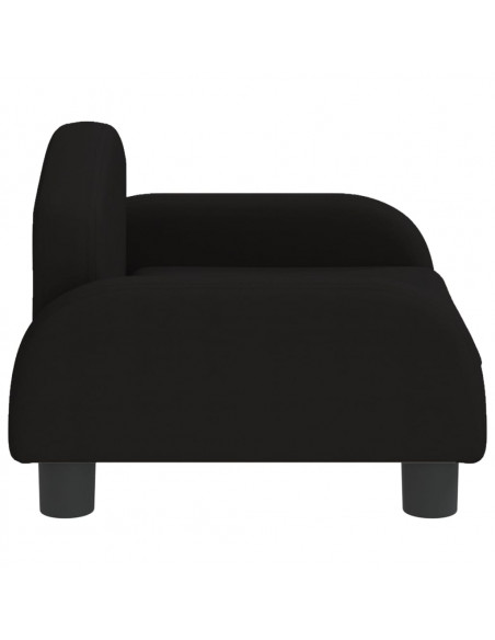 Divano per Bambini Nero 50x40x30 cm in Tessuto