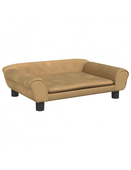Divano per Bambini Marrone 70x45x26 cm in Velluto