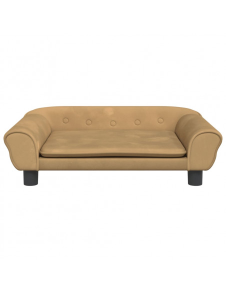 Divano per Bambini Marrone 70x45x26 cm in Velluto