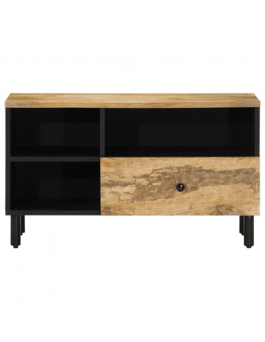 Mobile Porta TV 80x33x46 cm in Legno Massello di Mango