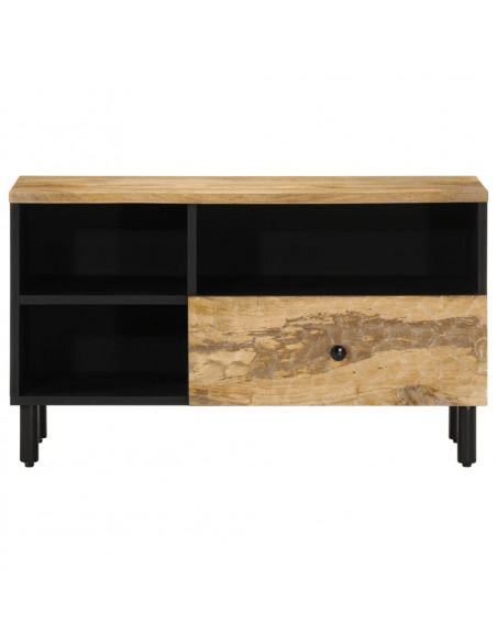 Mobile Porta TV 80x33x46 cm in Legno Massello di Mango