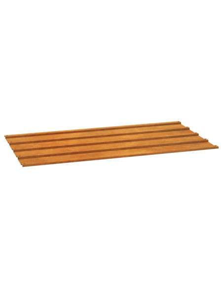 Pannelli per Tetti 12 pz Ruggine 80x44 cm in Acciaio Corten