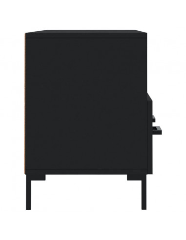 Mobile Porta TV Nero 102x36x50 cm in Legno Multistrato