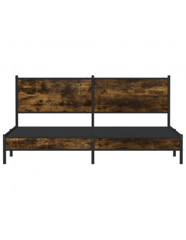 Giroletto senza Materaso in Metallo Rovere Fumo 180x200 cm