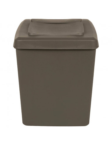 Contenitori Impilabili per Rifiuti 3pz Grigio 75L Polipropilene