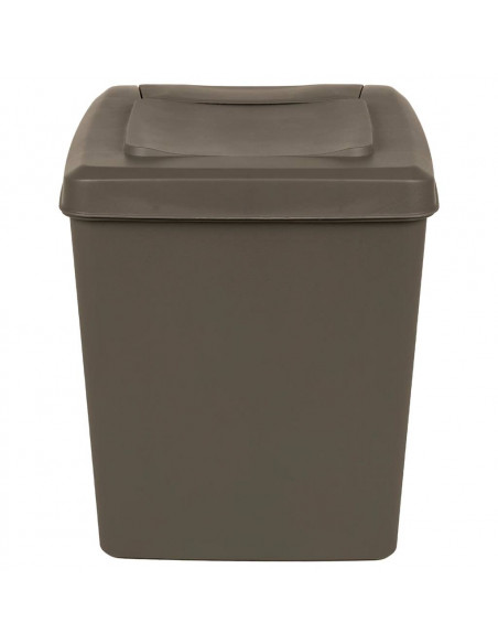 Contenitori Impilabili per Rifiuti 3pz Grigio 75L Polipropilene