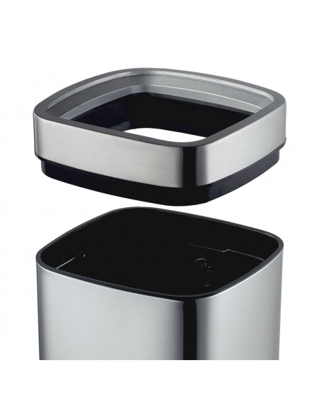 EKO Pattumiera Aperta Laguna 35 L Argento Opaco