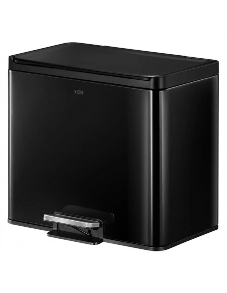 EKO Pattumiera a Pedale Essential 20 L+9 L Nera