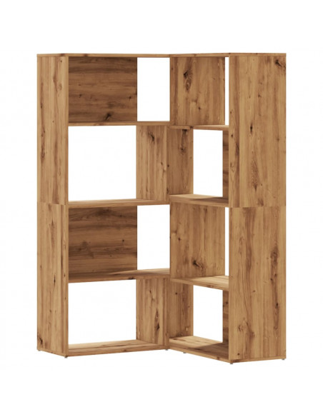 Libreria 4 Ripiani Rovere Artigianale 85x85x140 cm Truciolare