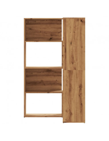 Libreria 4 Ripiani Rovere Artigianale 85x85x140 cm Truciolare