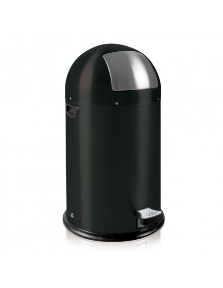 EKO Pattumiera a Pedale Kickcan 33 L Nero Opaco