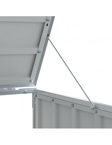 Copribidone Ruote per 3 Bidoni Antracite 216x81x115 cm Acciaio