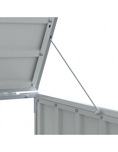 Copribidone Ruote per 3 Bidoni Antracite 216x81x115 cm Acciaio