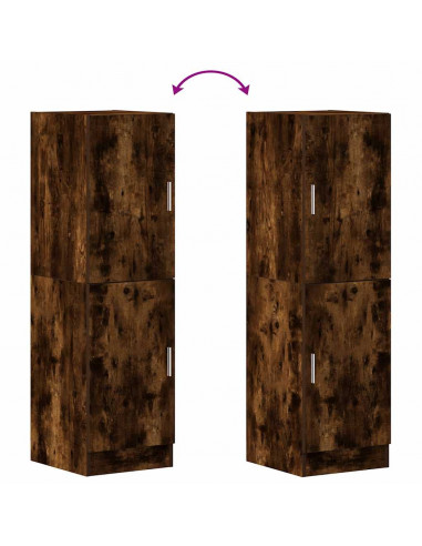 Armadietto Cucina Rovere Fumo 38x41,5x131,5 cm in Legno