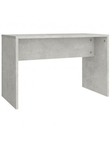 Set Tavolo da Toeletta Grigio Cemento con LED Legno Multistrato