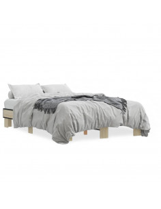 Giroletto Rovere Sonoma 120x190 cm in Legno Multistrato Metallo 2