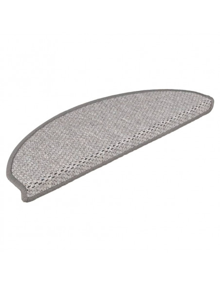 Tappeti Autoadesivi Scale Aspetto Sisal 15 pz 65x21x4 cm Beige