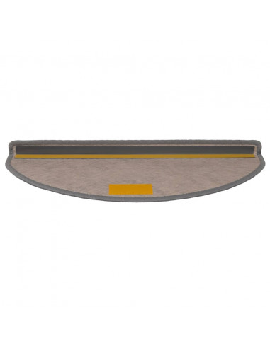 Tappeti Autoadesivi Scale Aspetto Sisal 15 pz 65x21x4 cm Beige