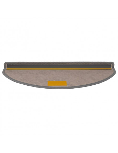 Tappeti Autoadesivi Scale Aspetto Sisal 15 pz 65x21x4 cm Beige