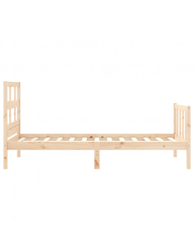 Giroletto con Testiera 90x200 cm in Legno Massello