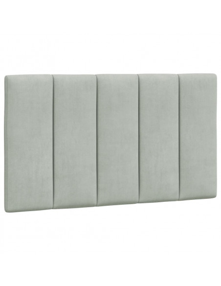 Cuscino Testiera Grigio Chiaro 90 cm in Velluto
