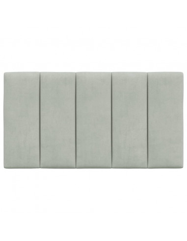 Cuscino Testiera Grigio Chiaro 90 cm in Velluto