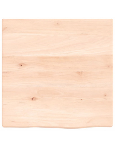 Ripiano a Parete 40x40x2 cm Legno Massello Rovere Non Trattato